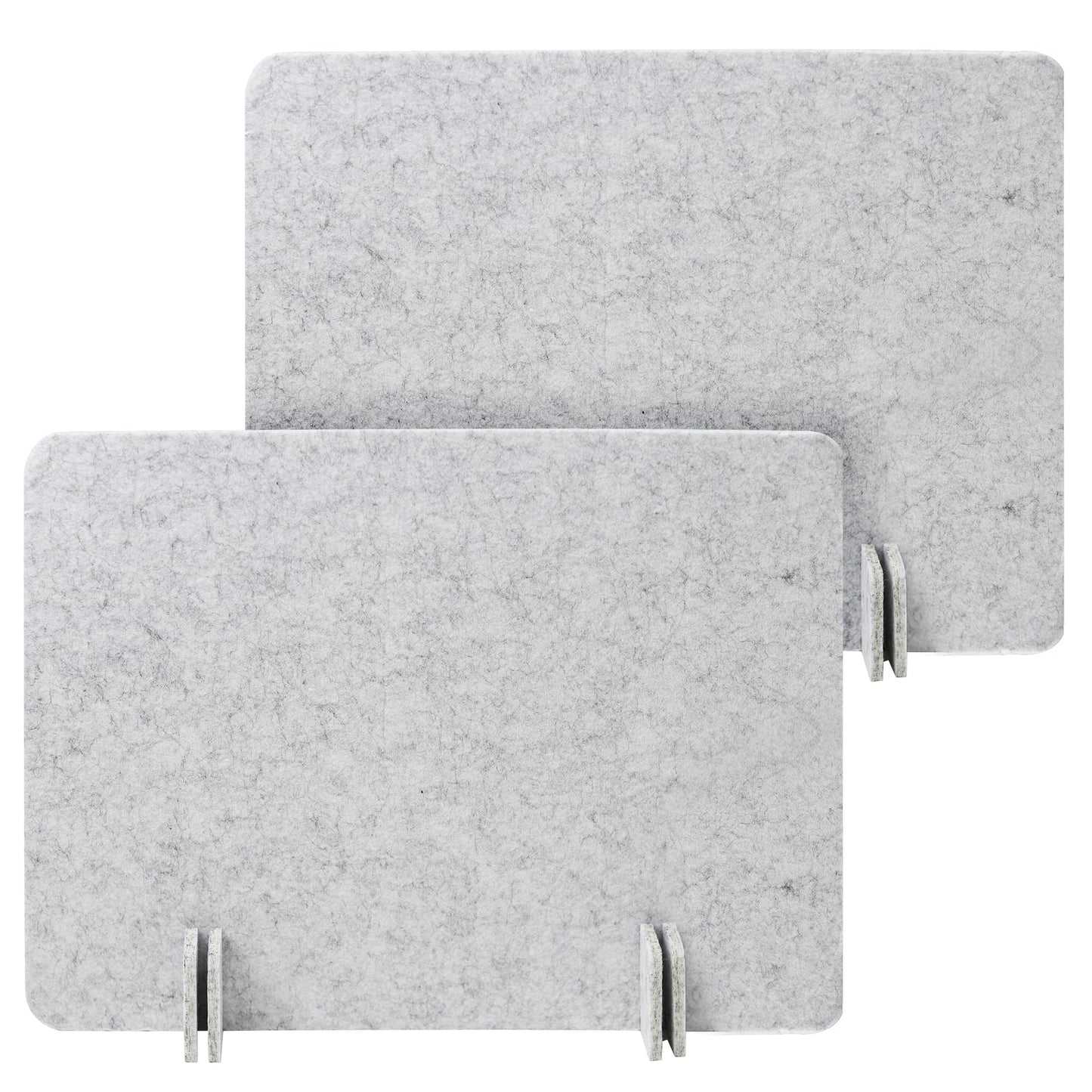 KEPYDRMTF Desk Privacy Panel Set, Desk Partition Cubicle Wall Freestanding Noise-Reduction Panels Room Divider, Soundproof Partition with Support Feet for Office or Home Use (Light Grey, 40 * 60 cm)