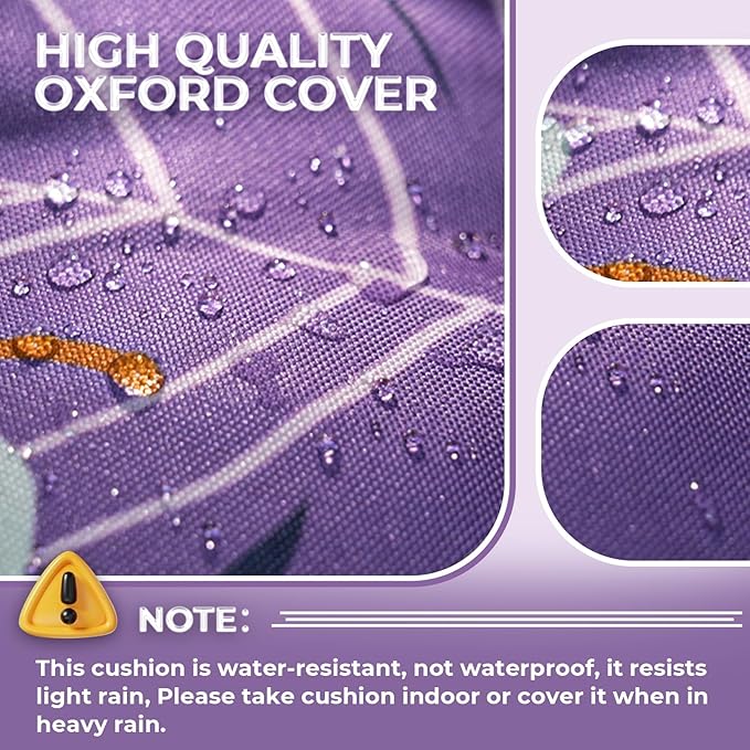 Outdoor Chaise Lounge Chair Cushion Waterproof 74.4 x 22 x 4.7 Inches Thickened