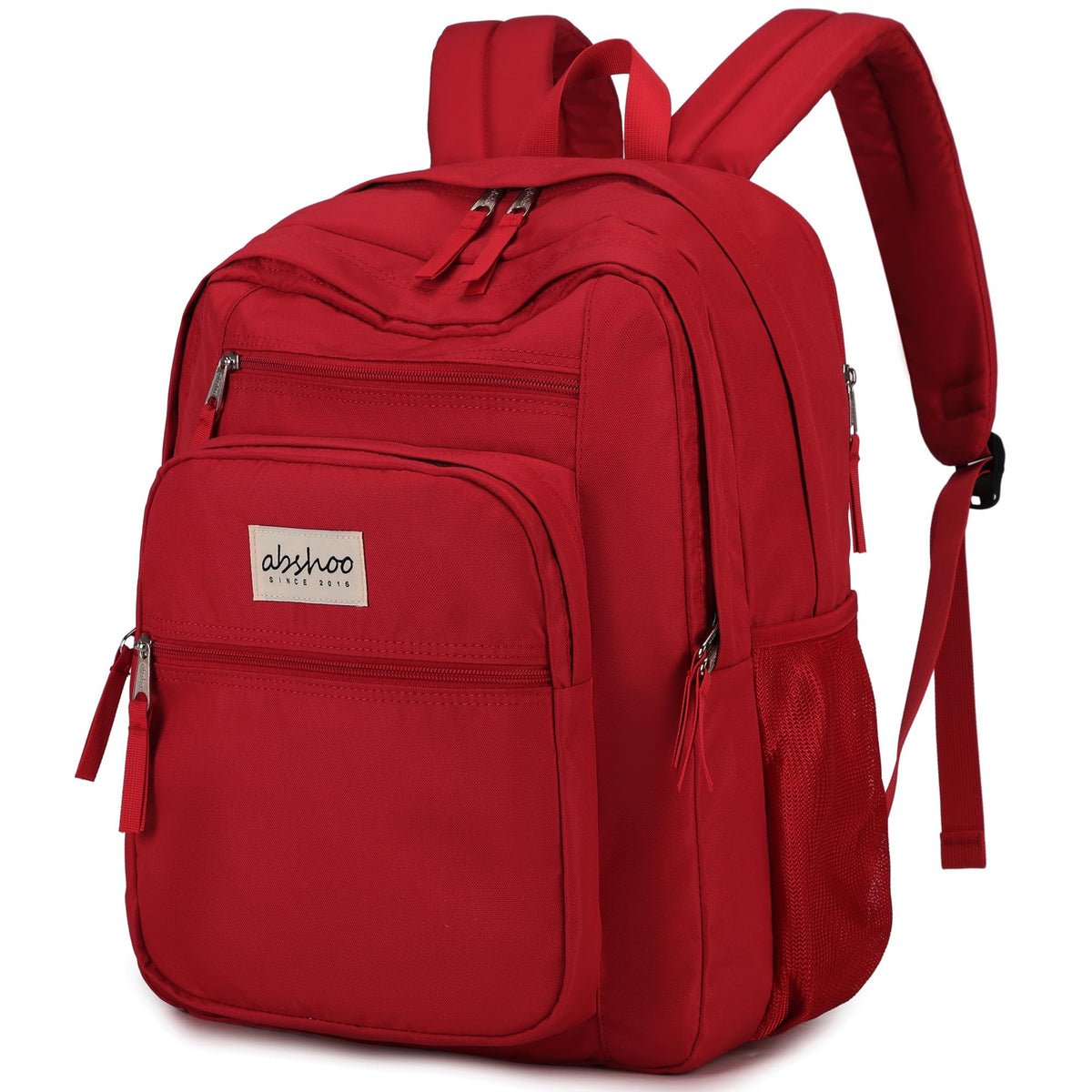 abshoo 34L Big School Backpack For College Women Girls Middle High School Teen Bookbag Travel Backpack Daypack (Red)