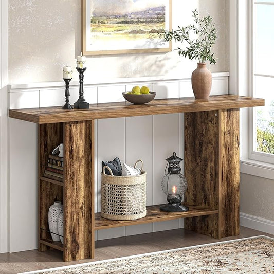 FOLUBAN Console Table for Entryway, Farmhouse Sofa Table