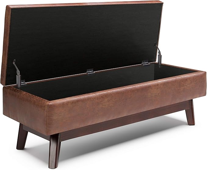 SIMPLIHOME Owen Rectangular Storage Ottoman