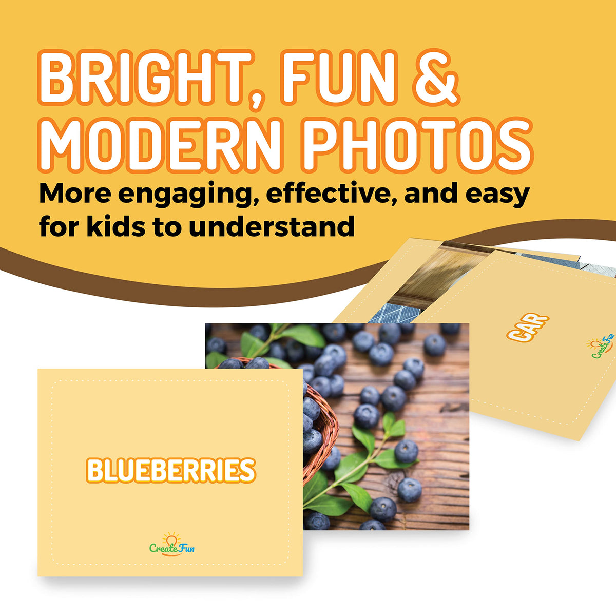 50 Noun Flash Cards, Fun Vocabulary Builder Educational Learning Photo Cards for Kids, Homeschool, Adults, Seniors, Speech Therapy, ESL, Autism, Dementia, Aphasia, SLP, ABA, and Occupational Therapy
