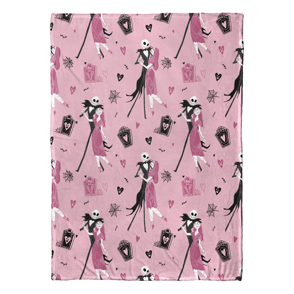 Disney Nightmare Before Christmas Silk Touch Throw Misfit Tango 50" x 70" Fleece Blanket