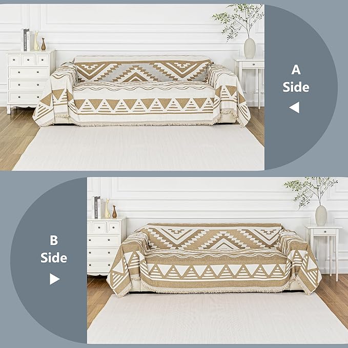 MYSKY HOME Couch Cover for Sectional Sofa Set for Dog Cat Pets Couch Cover 3
