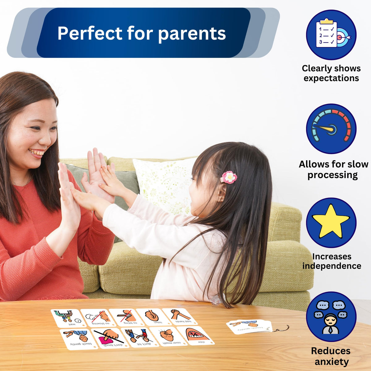 Mega Behavior Visuals Bundle - Visual Schedules for Kids - Manage Behavior in School and at Home - Premium Durable Plastic, Autism, ASD (English)
