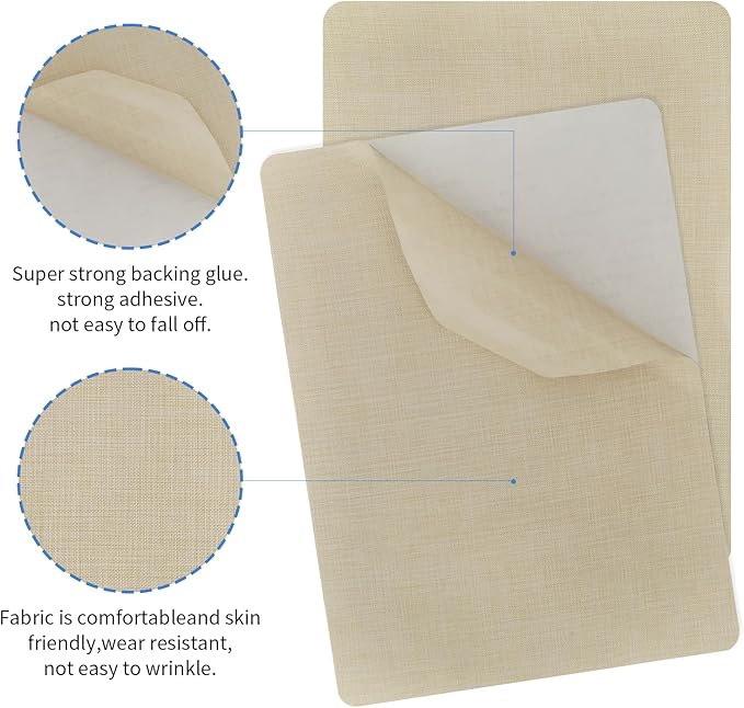 SYLVASS 8x11 Inch Fabric Repair Patches, Self-Adhesive Linen Patch
