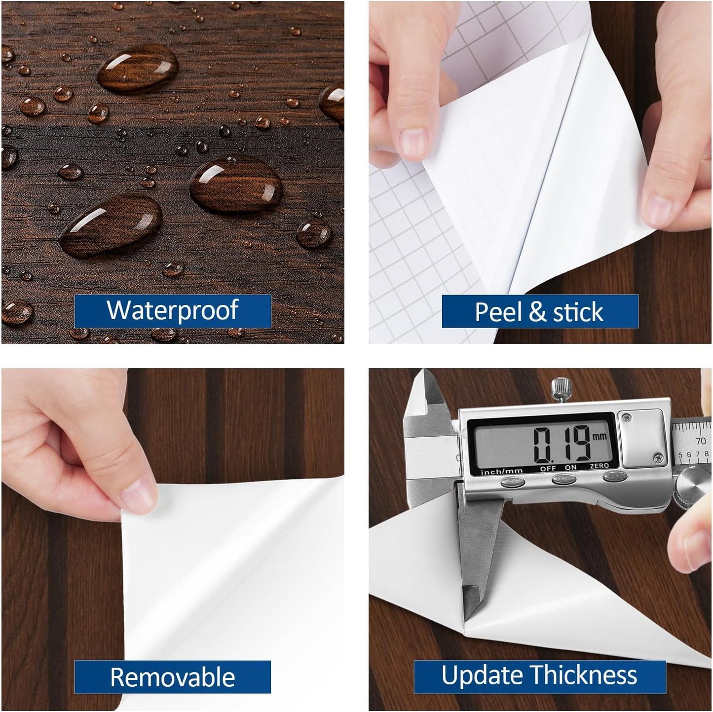 FunStick 24"x200" Slats Wood Wallpaper Peel and Stick Wall Paper Brown Walnut Slatted Wood Vinyl Self Adhesive Contact Paper Decorative for Cabinets Furniture Wooden Slat Wall Panels for Walls Bedroom