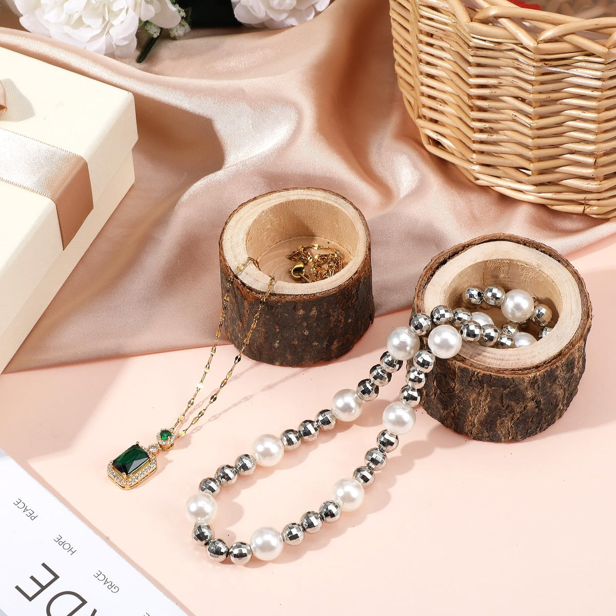 24 Pcs Wooden Tea Light Candle Holders Votive Candle Holders, Rustic Wooden Pillar Candle Stands Vintage Tealight Holders Set Candle Centerpieces for Dining Table Wedding Party, 1.6" H