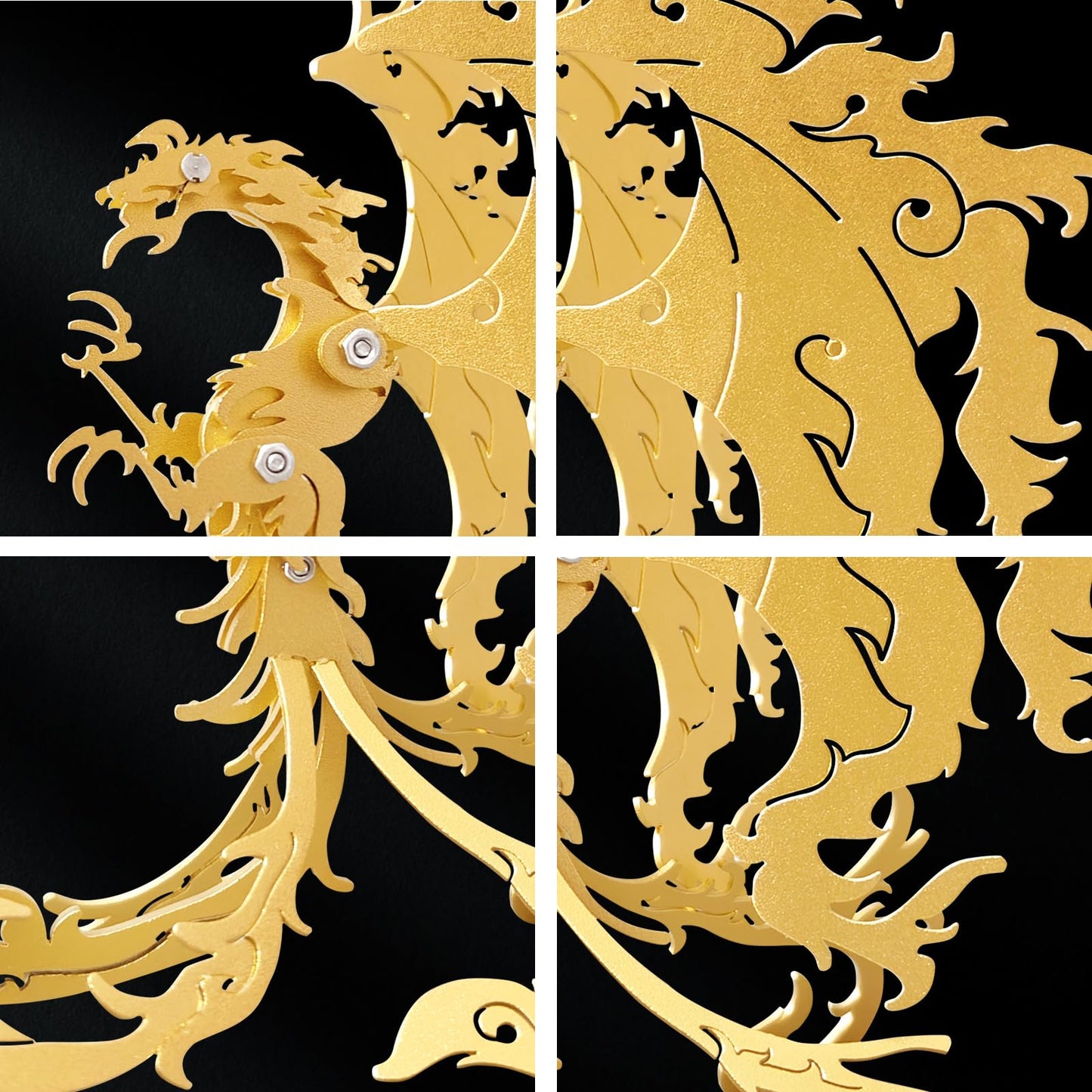 3D Metal Puzzles,3D Metal Puzzle for Adults,Mechanical Model Kit Gold Vermilion Bird,Steel 3D Puzzles Stainless Steel Ornaments for Adults Home Decor Art Craft Gifts Toys.