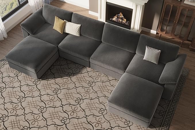 EASE MOOSE Modular Sectional Sofa, Oversized U Shape Sectional Couch