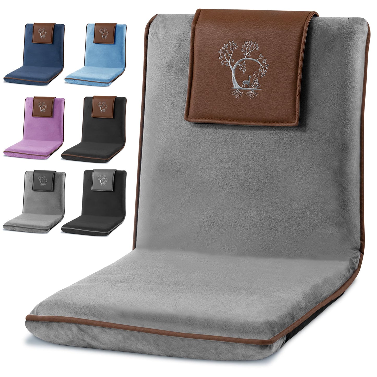Japanese Meditation Floor Chair with Back Support for Adults - Premium Meditation Chair with Adjustable & Foldable Back for Seating, Yoga & Gaming — Folding Backjack Chairs with Backrest for Adults
