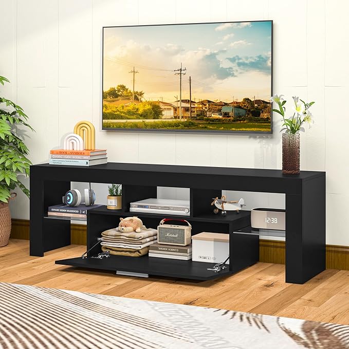 Clikuutory Modern Lighting 51 inch TV Stand