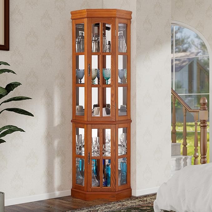 Seeutek Corner Curio Cabinet