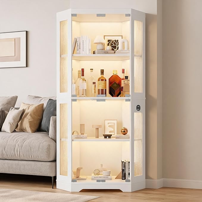 GarveeHome Corner Display Cabinet