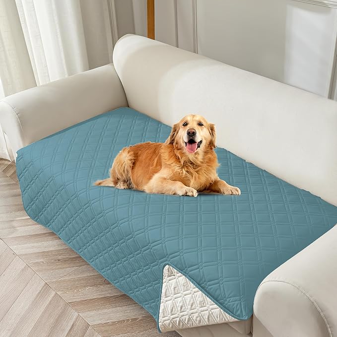 Genina Waterproof Couch Cover, Washable Anti-Slip 67 inch Sofa Covers