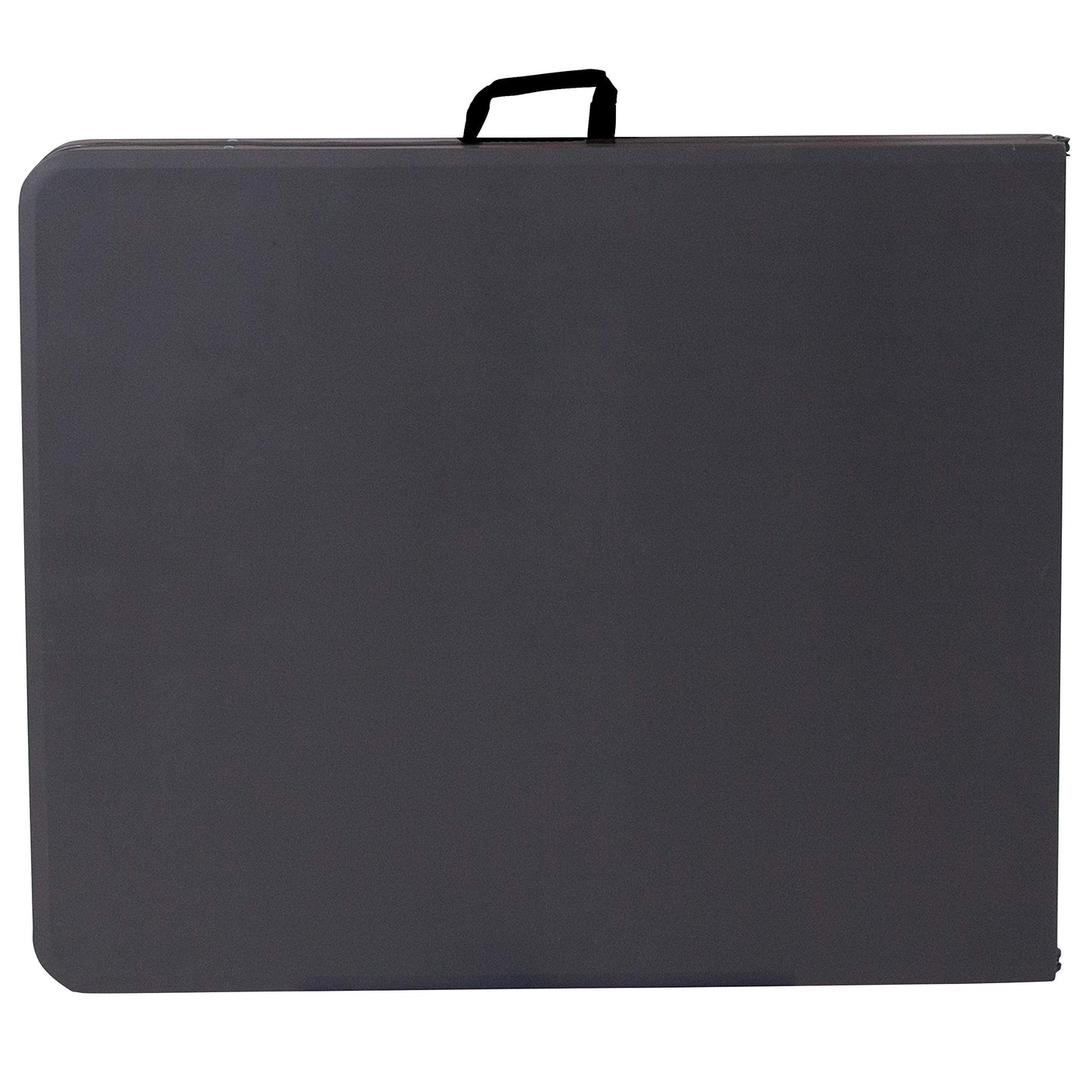 Flash Furniture 6' Rectangular Plastic Folding Event Table with Carrying Handle, Bi-Fold Portable Banquet Table for Indoor/Outdoor Events, Dark Gray