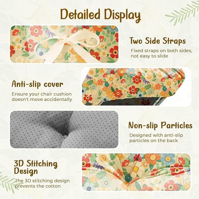 2 Pack Outdoor Chaise Lounge Chair Cushion 75.1 x 22.8 x 4.7 Inches 100%