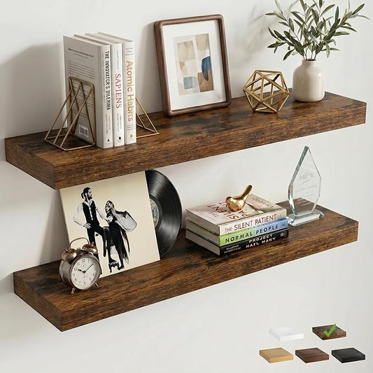 FLYJOE Floating Shelves for Wall, 32 Inch Floating Shelves Set of 2, Kitchen