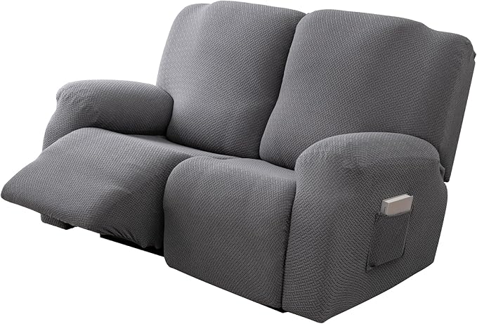 Genina Recliner Loveseat Covers, Stretch Reclining Sofa Covers, 2 Seater Couch