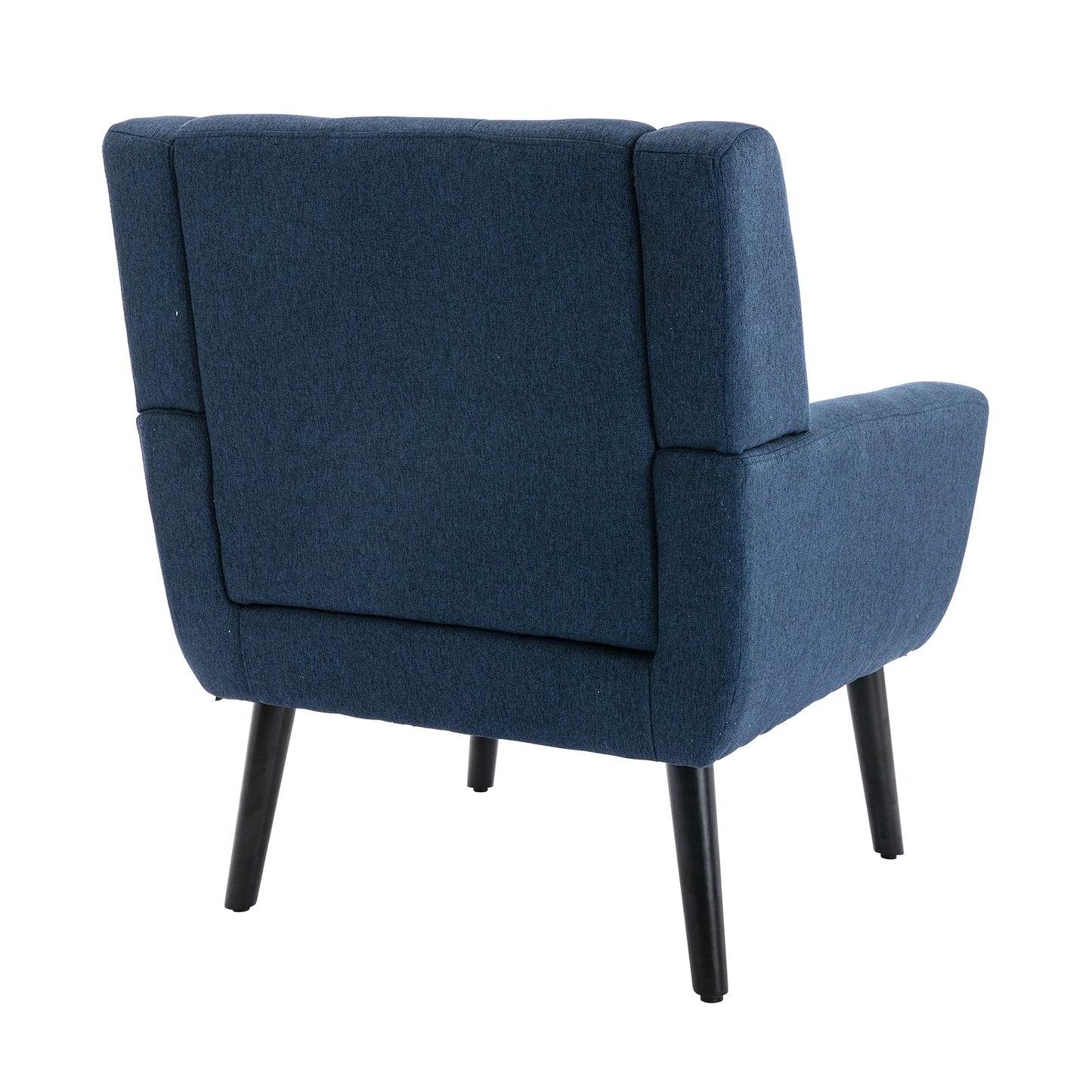 SPOFLYINN Armchair, Living Room Curved Back, Velvet Cushion, 250 Lbs Weight Capacity Ergonomics Accent Chair, Single Sofa for Bedroom 1 Upholstered 1 48.29 Blue 48.29 L-Shape