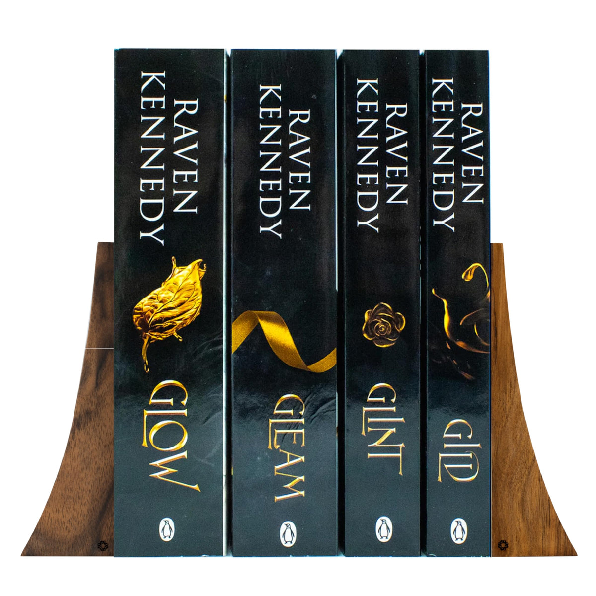 TILISMA Bookends for Heavy Books – Walnut Wood Book Ends for Shelves – Heavy Duty Bookends to Hold Books – Decorative Book Ends for Home Library – Wooden Bookend for Shelf - Bookshelf Accessories