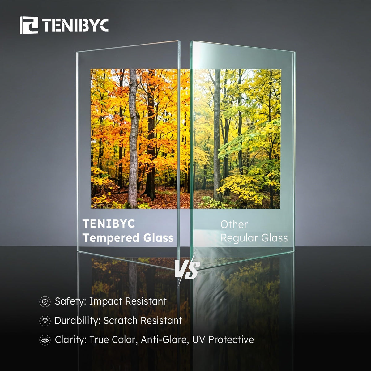 TENIBYC 11x14 Walnut Picture Frame 3 Pack with HD Glass - Natural Brown, Solid Wood Poster Frame, Wall Gallery Frame