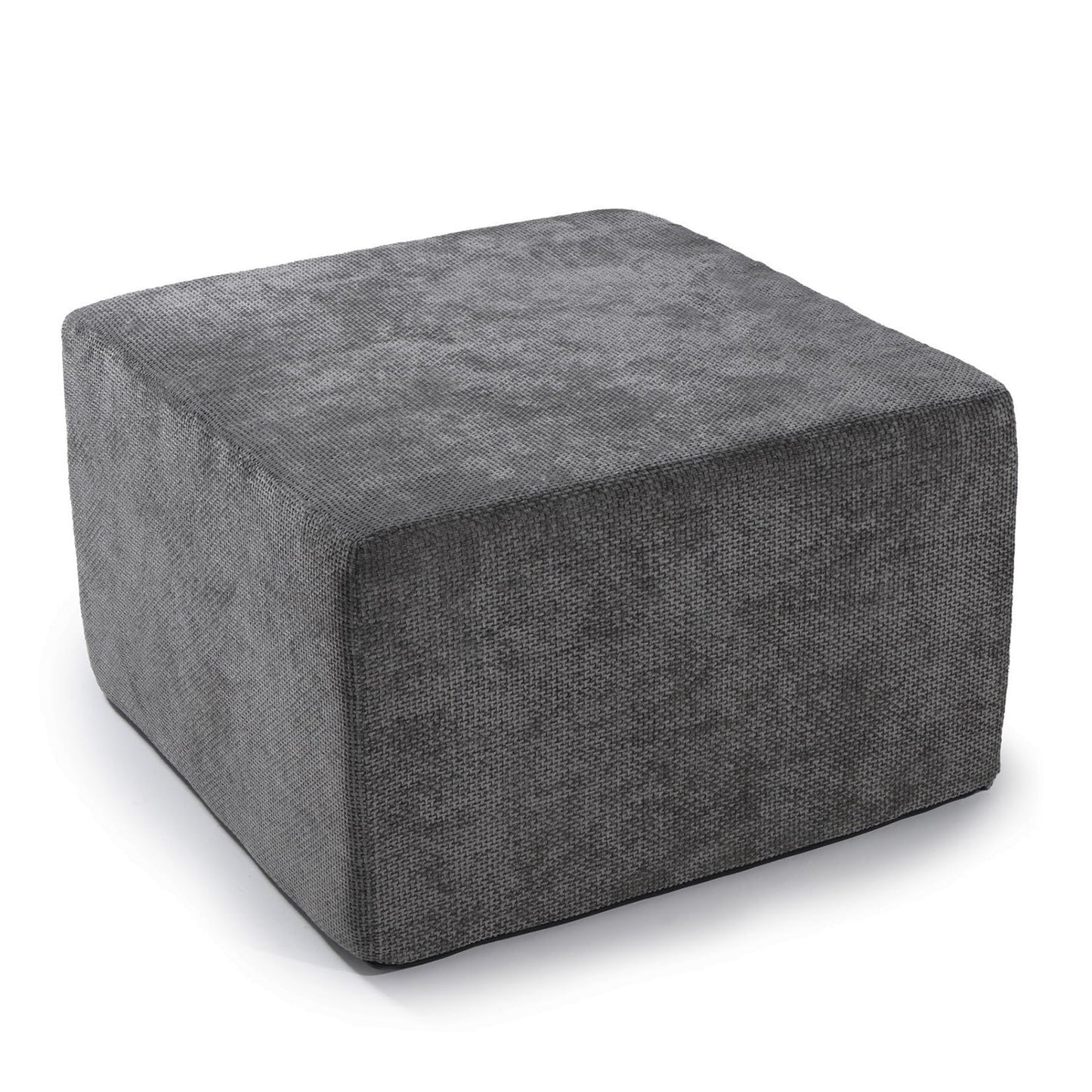MONVANE Ottoman for Modular Sectional Cloud Couch, Chenille Deep Seat Boneless Couch for Living Room, Bedroom and Apartment, No Assembly Required, DIY Combination, Grey