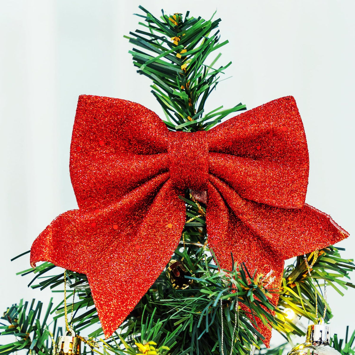 Mini Christmas Tree Small Christmas Tree with LED Lights Ornaments Tabletop Artificial Christmas Decorations Indoor Christmas Decor 24"/60cm 2025 New
