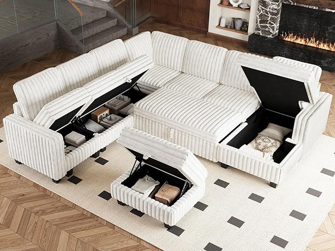 Belffin Modular Sectional Storage Chaise Module