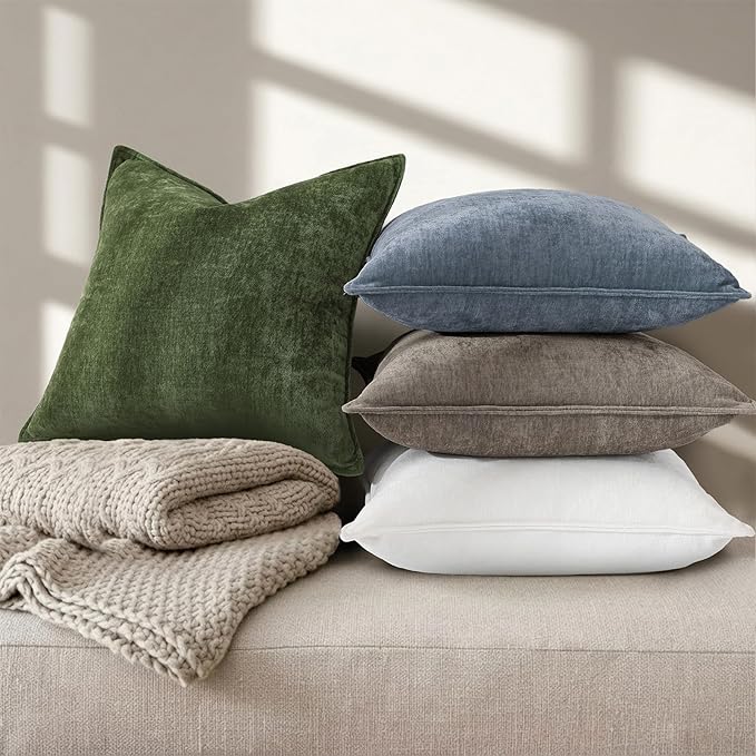 decorUhome Summer Couch Throw Pillow Covers 20x20 Set of 2, Decorative Soft