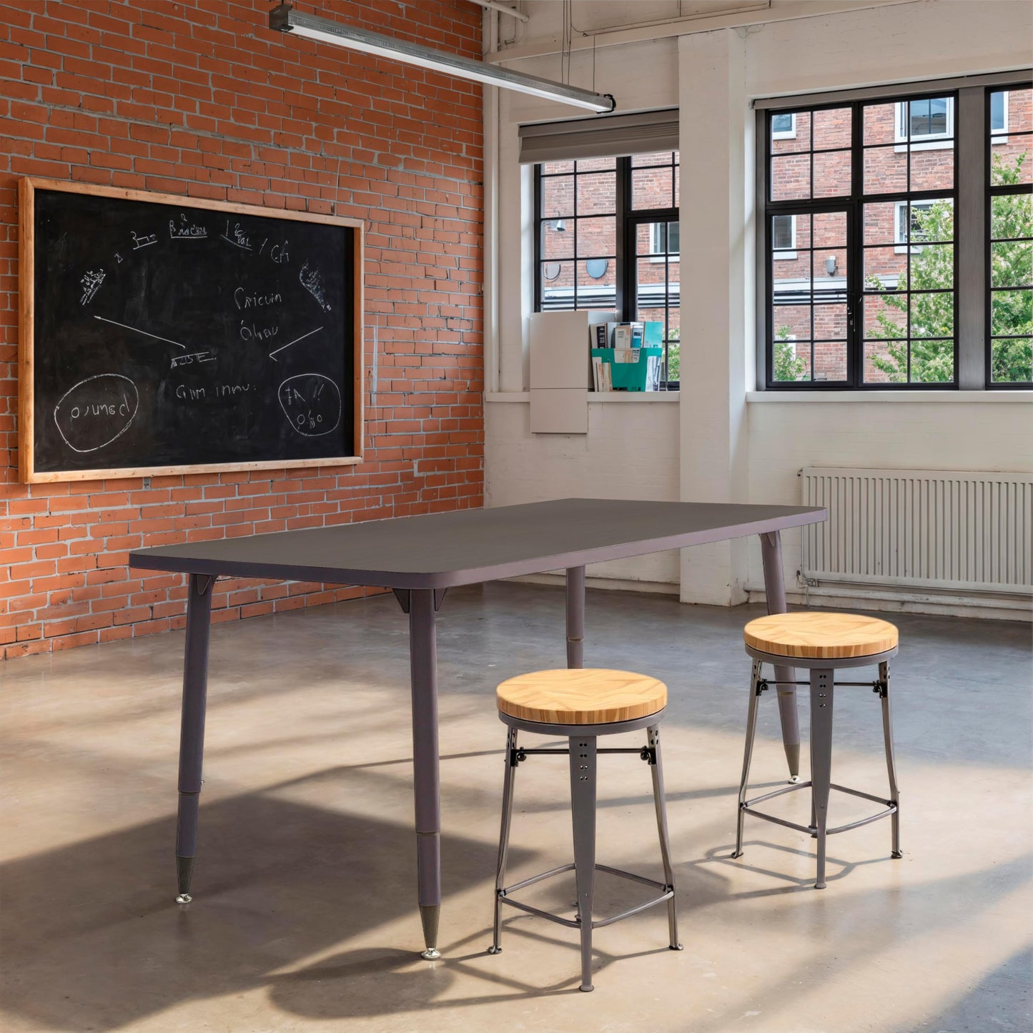 Adapte Commercial Classroom Activity Table - 30" x 72" Rectangle, ADA Compliant Tapered Legs with Glides & Casters, Adjustable Height 22-34" Wheelchair Accessible, School & Office Furniture