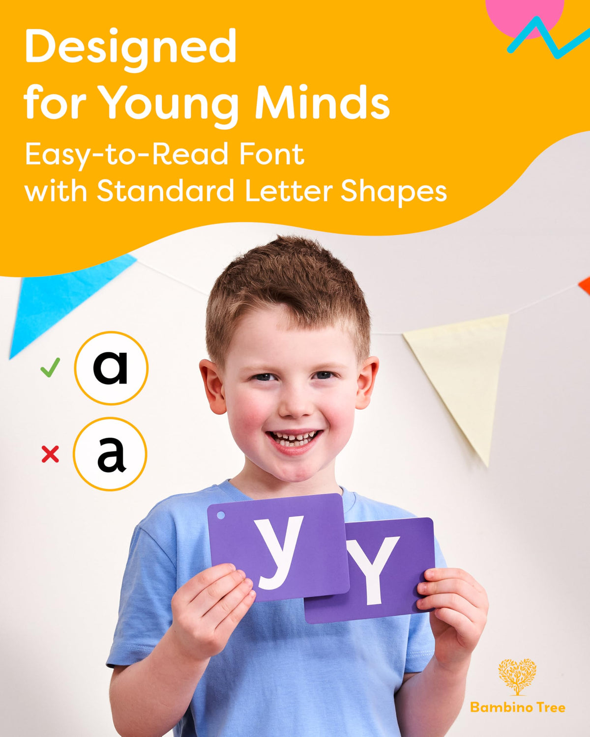 Spanish Alphabet Flash Cards - Thick ABC Flash Cards for Kids Ages 3-6 - Lowercase & Uppercase Letter Recognition Learning Game