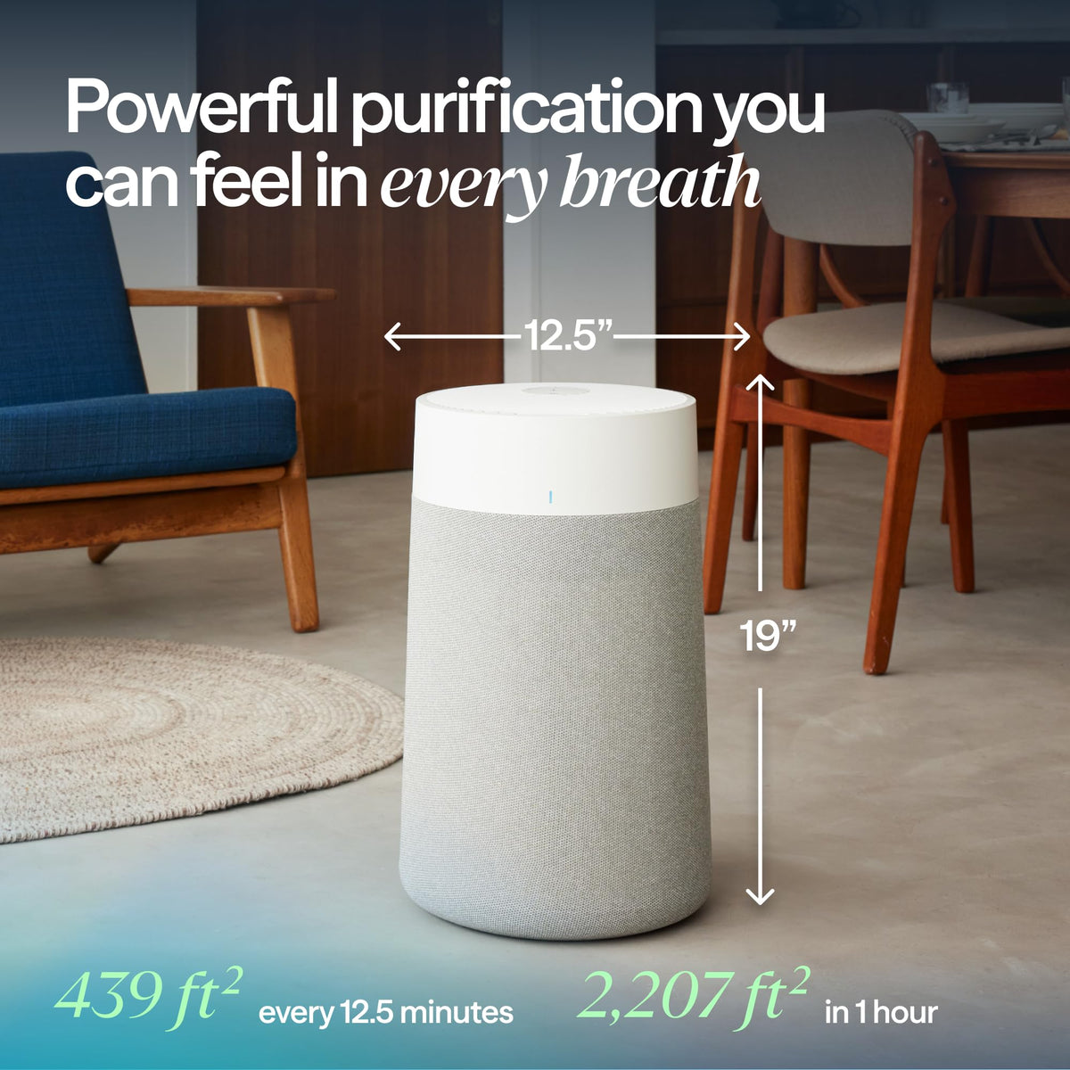 BLUEAIR Blue Pure 311i Max Smart Air Purifier for Medium Rooms up to 1,800 Sq Ft HEPASilent Air Cleaner for Pets Allergies Smoke & Dust WiFi Air Purifier with Auto Mode Quiet Air Purifier for Bedroom