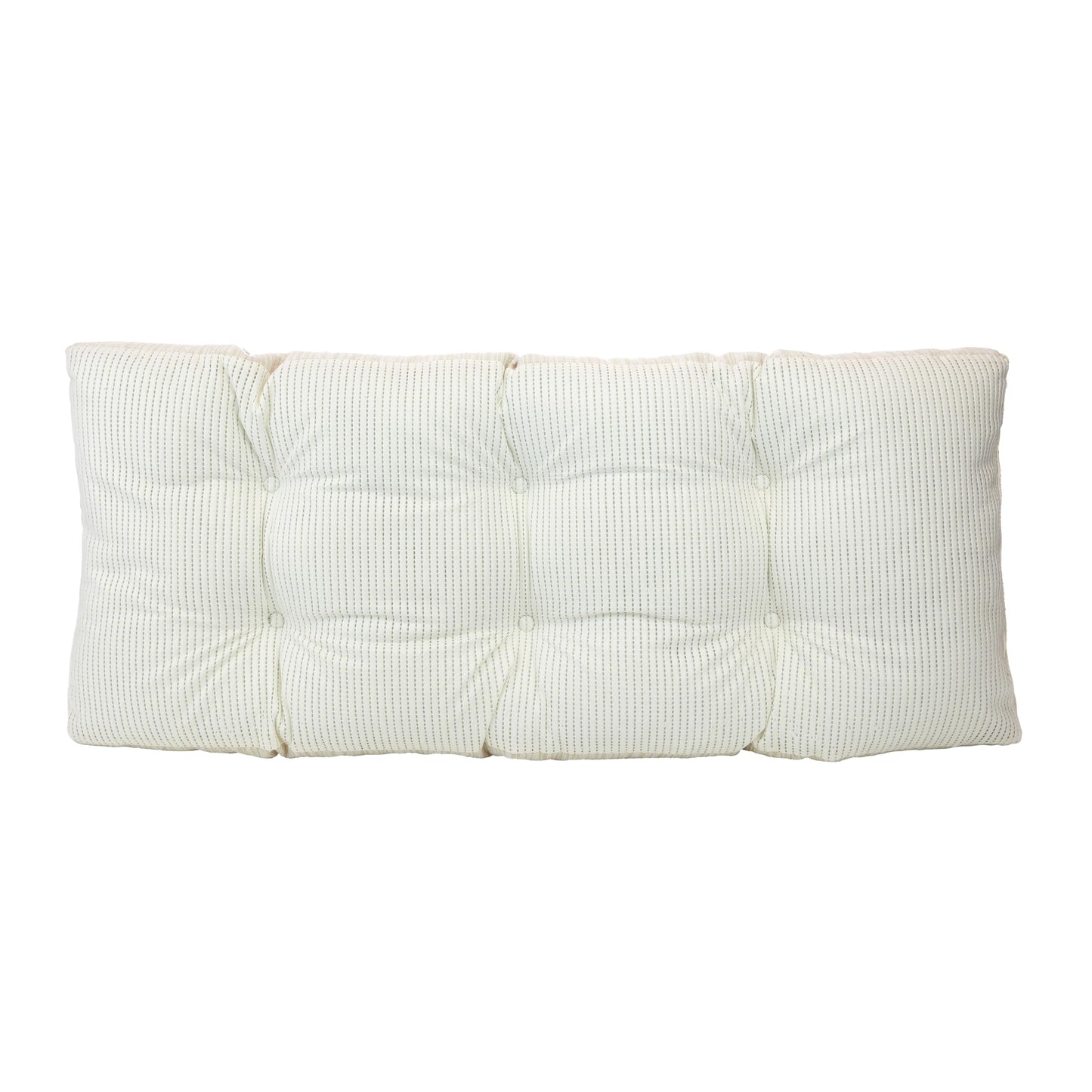 Klear Vu The Gripper Non-Slip Tufted Bench Cushion for Indoor Furniture, Assembled in USA, Entryway Storage, Bay Window, Corner Nook or Piano Seat, 33 Inches, Chenille Cream