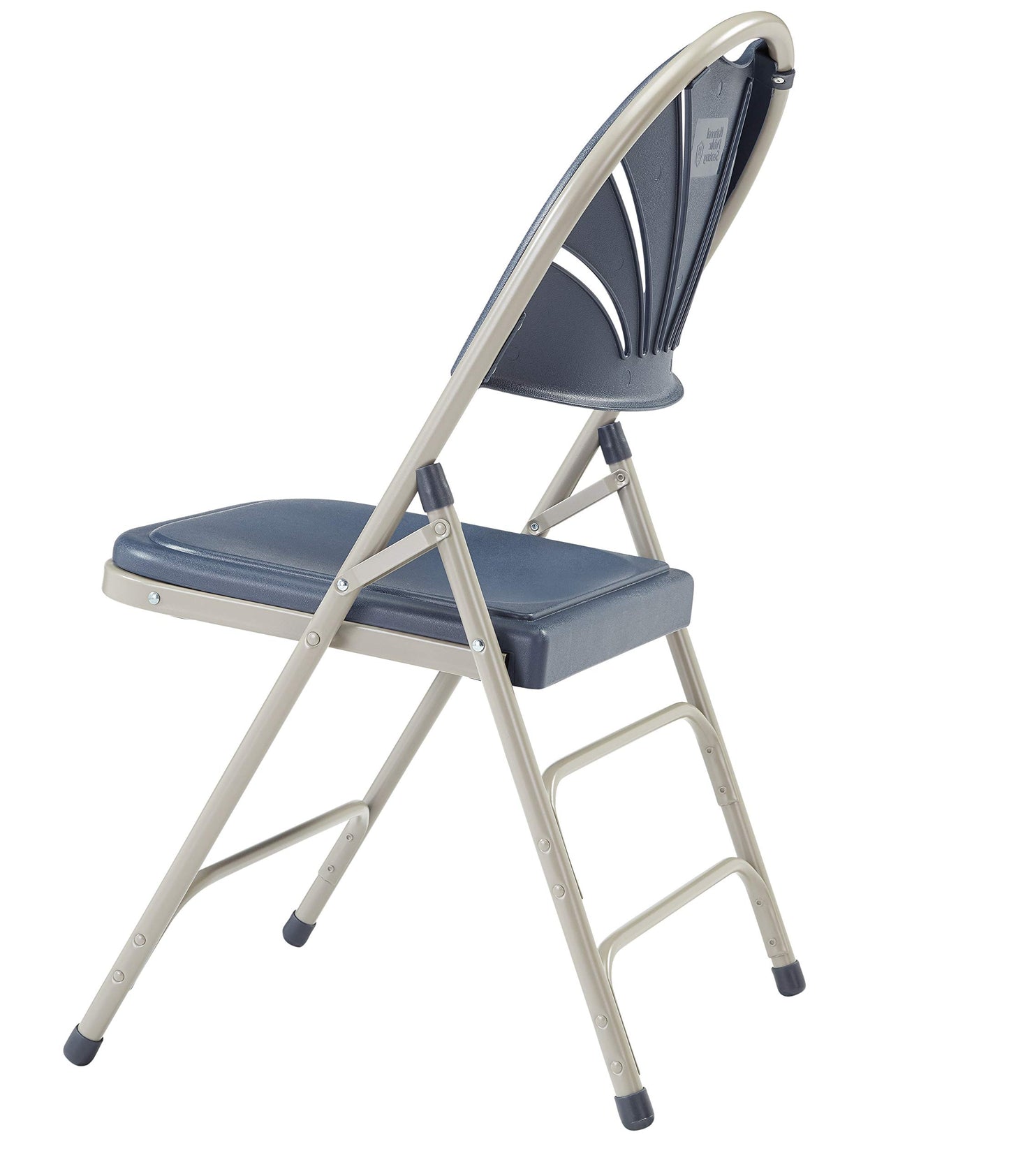 Plastic Portable Folding Chairs by National Public Seating – 1100 Series Premium Lightweight Foldable Chairs for Indoor & Outdoor, Set of 4 – Comfortable, Durable, Institutional-Grade, Blue
