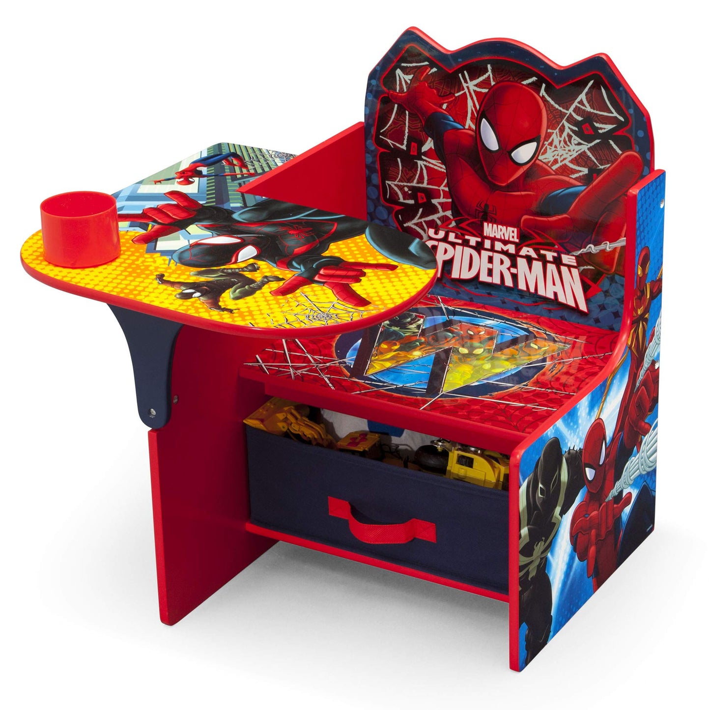 Delta Children Chair Desk With Storage Bin - Greenguard Gold Certified, Spider-Man