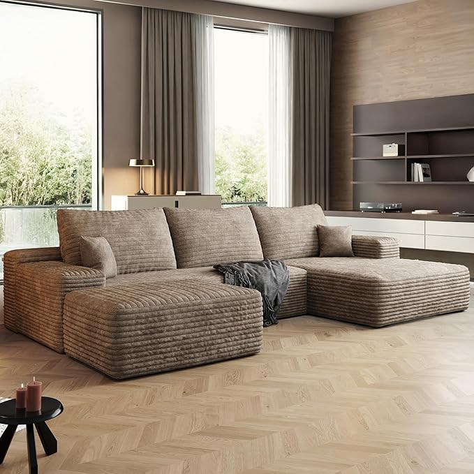 108" Sectional Couches for Living Room Cloud Couch Sofa