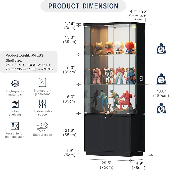 HNEBC 71'' Display Cabinet