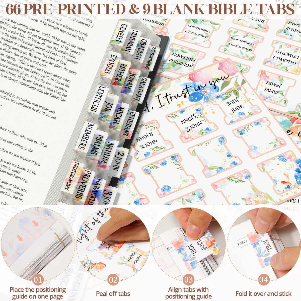 Bible Cover Case for Women, Large Bible Bag w/Shoulder Strap, Bible Study Supplies Journaling Kit Book Carrying Case with Accessories Pastel Highlighters 75 Tabs, Christian Gifts for Women Mom Friends