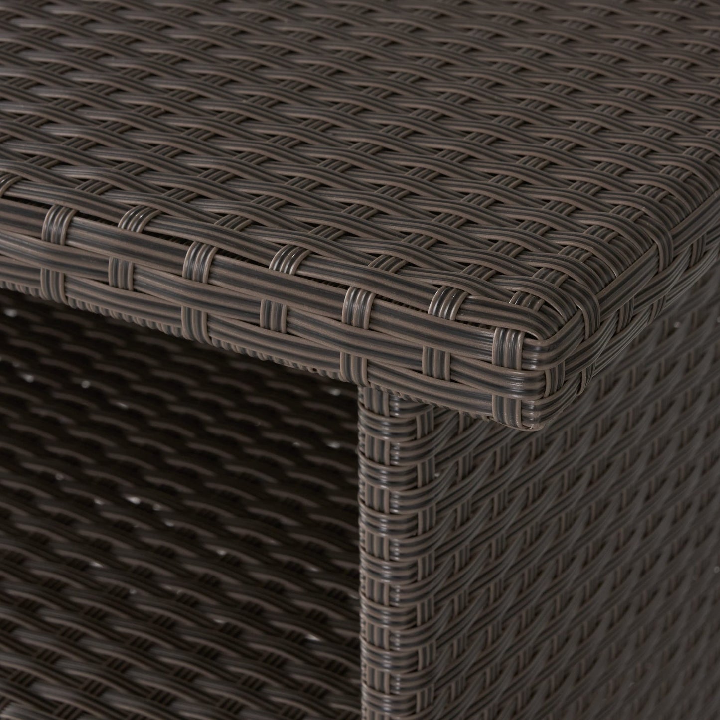 Christopher Knight Home Trinidad PE Bar, Dark Brown, Dimensions: 51.50”L x 25.15”W x 39.00”H
