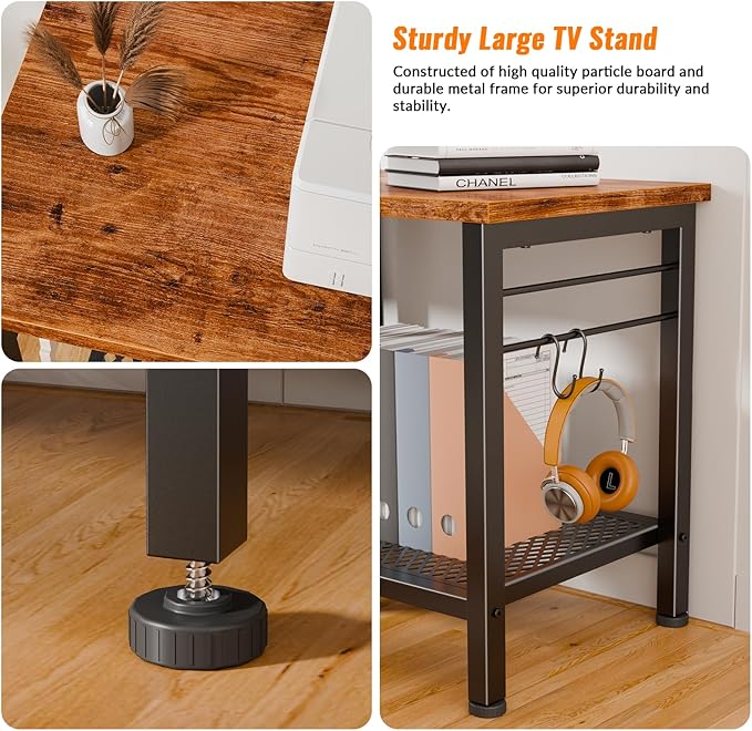 Furologee TV Stand for TVs up to 65 Inch, Entertainment Center
