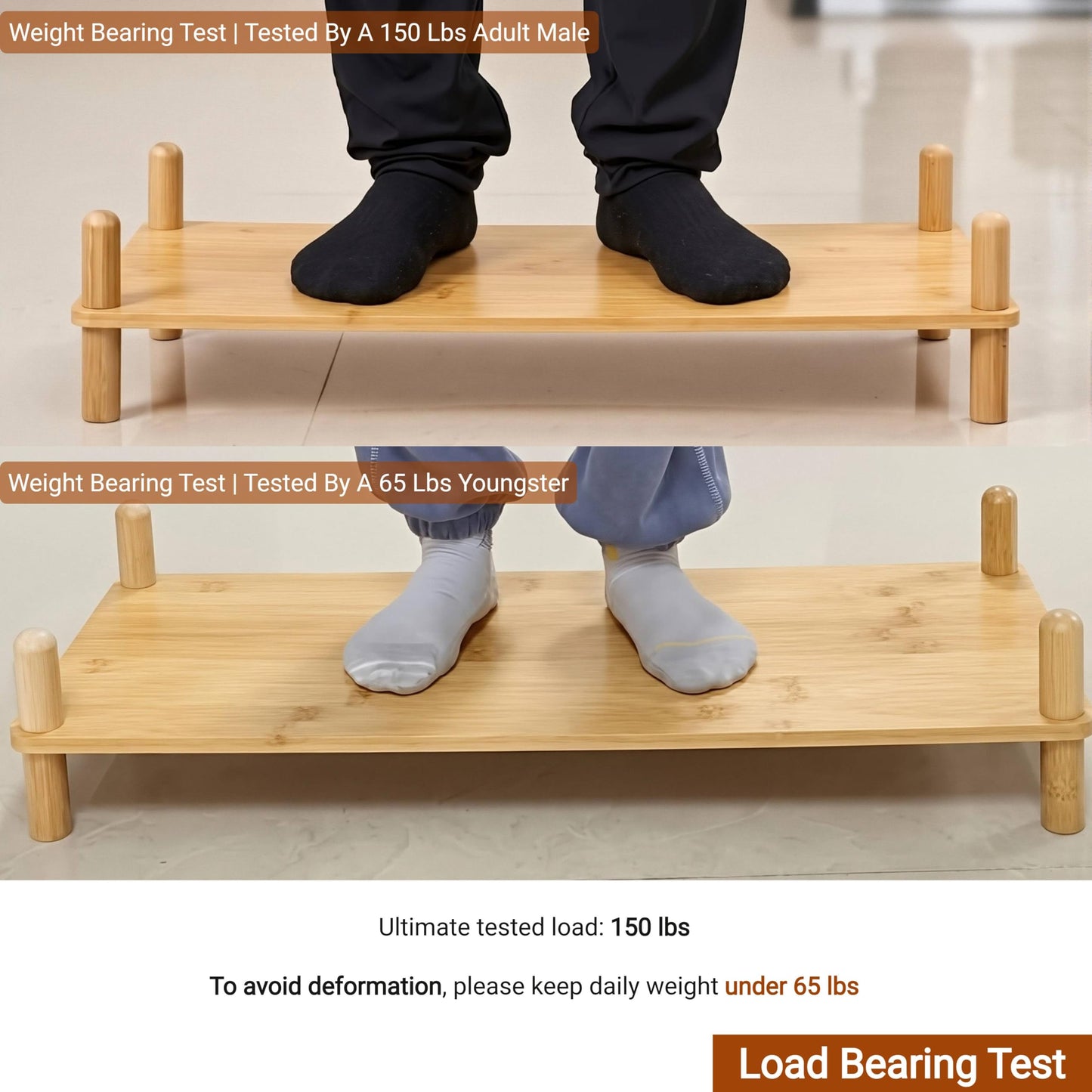 GOGOGO 4-Tier Expandable Bamboo Bookshelf - 150LBS Heavy-Duty, Tool-Free Assembly, Multifunctional Storage for Bathroom/Kitchen/Office Holder Plant Flower Stand (Natural, 4-Tier 10.6" D)