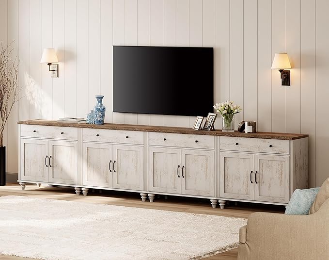 WAMPAT Large TV Stand for 100 inch TV