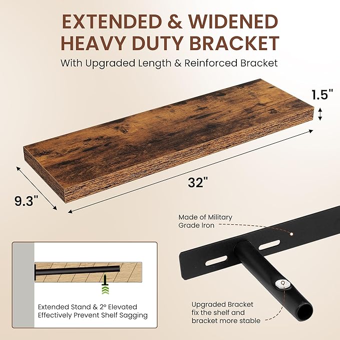 Dreamland 32 Inches Floating Shelves