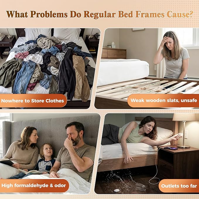 PRAISUN Bed Frame King Size