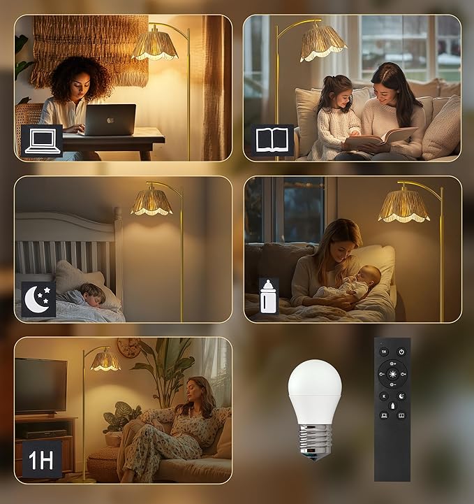 Oneach Arc Floor Lamp for Living Room