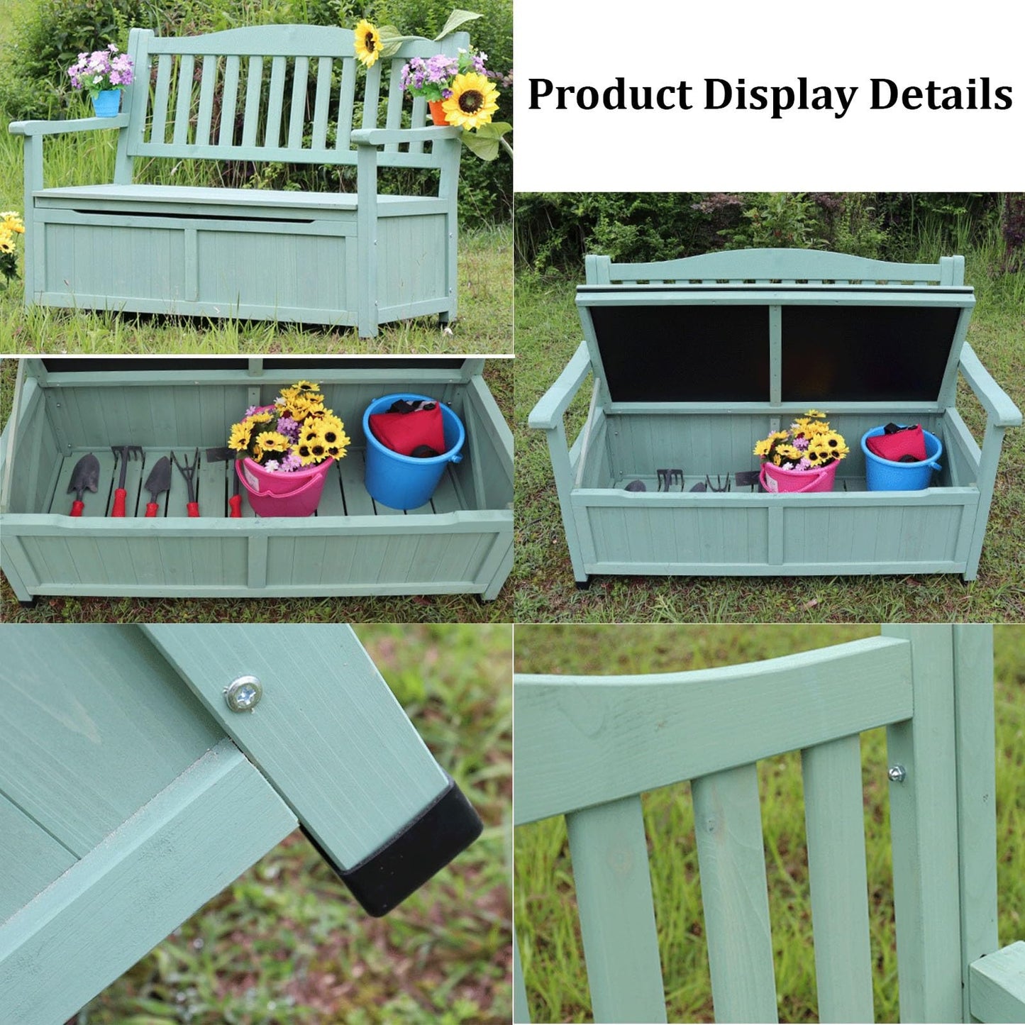 48.8" Solid Wood Outdoor Garden Bench, Durable Patio Park Seat with Backrest, Stylish Arch Legs for Porch, Lawn & Yard – Perfect for Relaxation and Entertaining