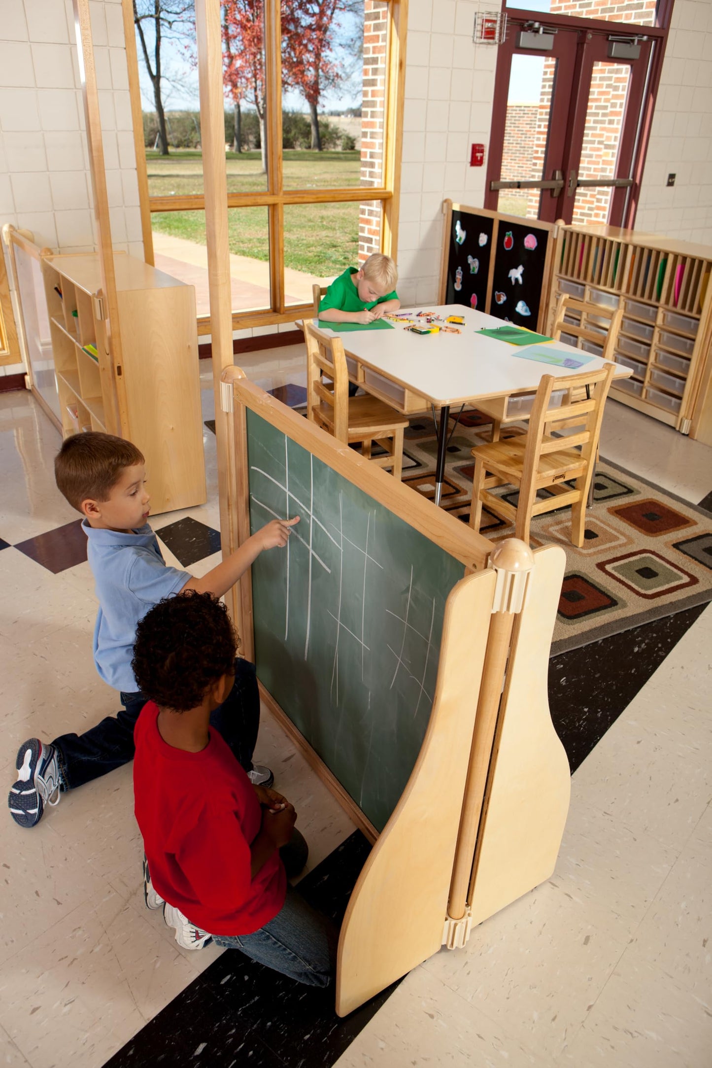Jonti-Craft 78240JC Homework Station with Clear Bins