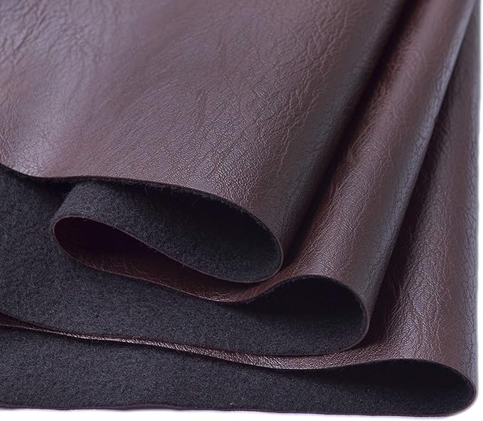 Wento Thick Half Yard Faux Leather Fabric Soft Skin Grain PU Leather