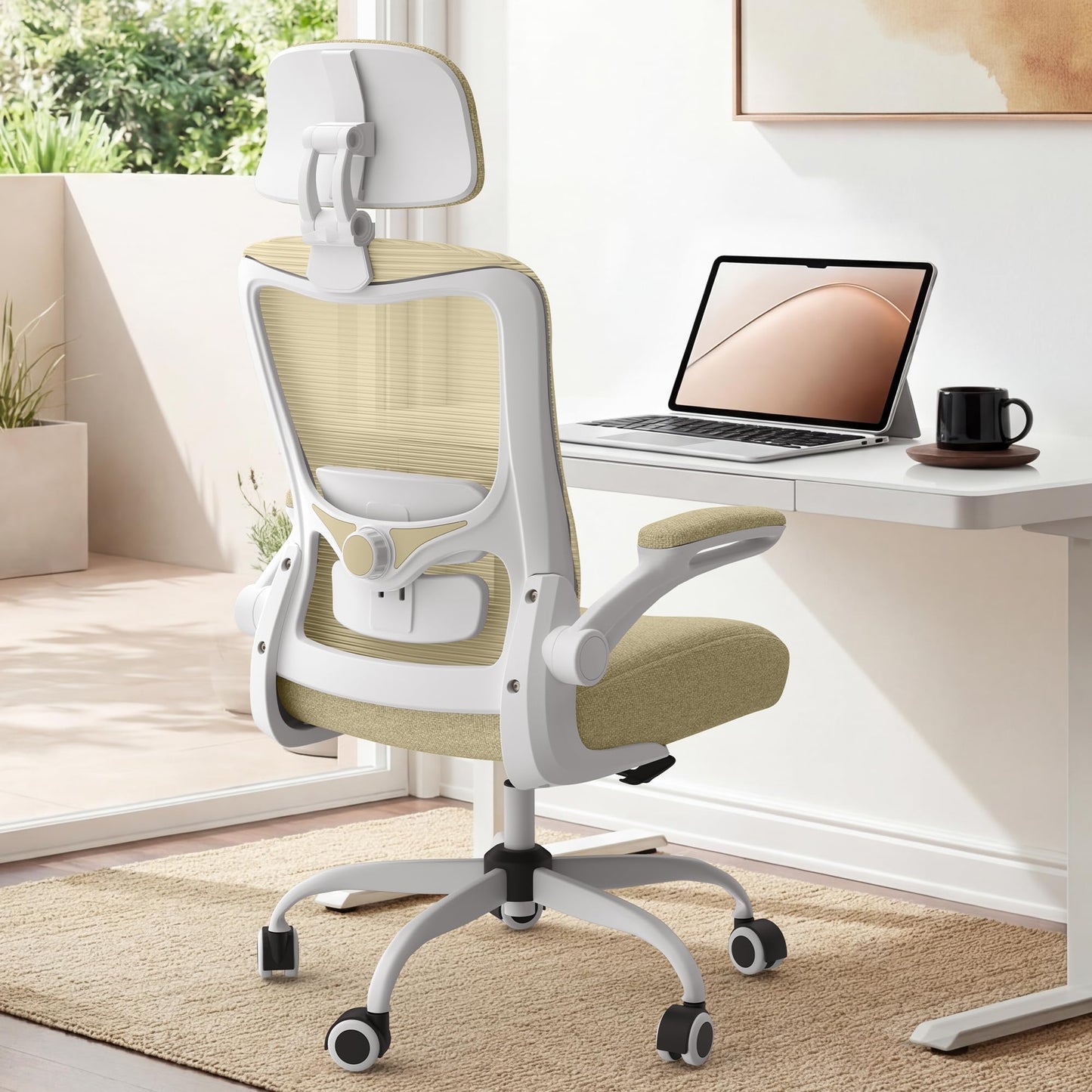 Ergonomic Office Chair for Long Hours, Relieve Back Pressure, Stay Comfortable & Focused All Day, 330LBS Capacity, Ideal for Home Office, Office & Study